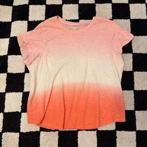 Old Navy Ombre Gradient Pink Everyday Soft Tee Size XXL